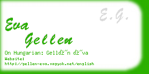 eva gellen business card